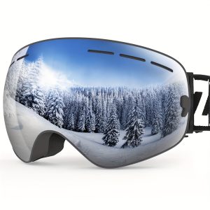 ZIONOR X Ski Snowboard Snow Goggles OTG Design For Men Women Adult With Spherical Detachable Lens UV Protection Anti-fog