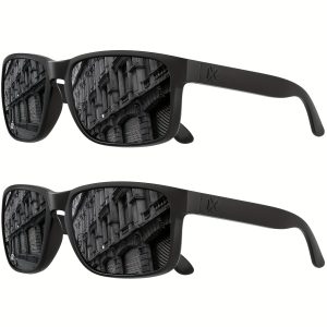 MAXJULI Polarized Glasses For Men And Women, Ideal For Driving Cycling And Running 8120 2 Pack