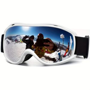 OTG Ski & Snowboard Goggles - Anti-Fog, UV Protection, Mirror Lens for Outdoor Sports