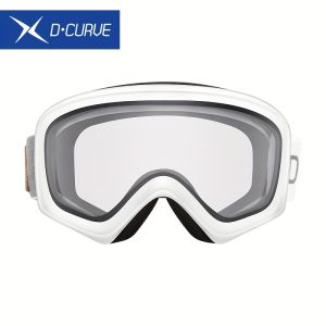 D-Curve Adult Unisex Snow Goggles with Gradient Lens for Snowboarding, Skating, Snowmobiles, Alpine & Off-piste Skiing - Dual-Layer Anti-Fog Lens, Cold-Resistant TPU Frame, Integrated Ventilation System, Suitable for Ages 14+