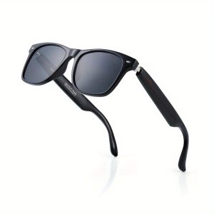 1pc Elegant And Stylish Smart Glasses, Sunglasses, Two-color Smart Touch Stereo Glasses, Remote Control Photo, Sports Outdoor, Office, Business, Driving Glasses, Portable Smart Ultra Clear Glasses, Cycling Glasses, Music Player Glasses, Powerful Stereo, Long Standby Time, Remote Control Call And Photo, Blue Light Protection, Sunglasses